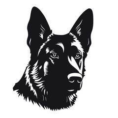 German shepherd  Silhouette 