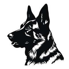 German shepherd  Silhouette 