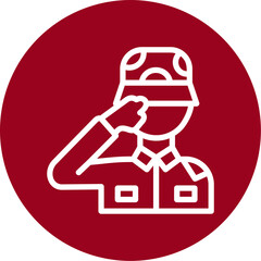 Military salute Icon