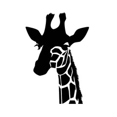 Obraz premium Giraffe Silhouette