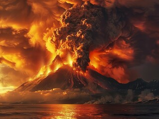 Volcanic eruptions   Elegant Optical Illusions ,