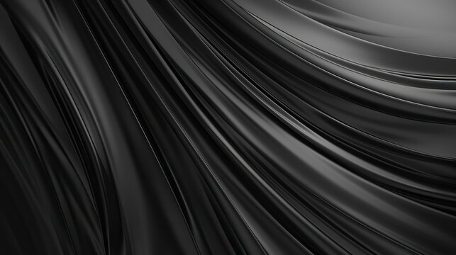 A black and white image of a long, flowing piece of fabric. The image is abstract and has a moody, mysterious feel to it