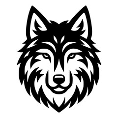 wolf head vector