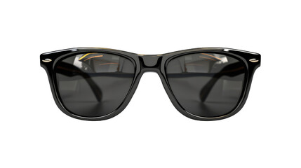 Stylish Black Sunglasses on Transparent Background PNG