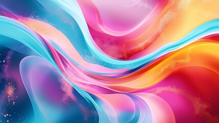 Abstract colorful rainbow swirl background, Higher frequency vibration meditation illustration, AI generated - obrazy, fototapety, plakaty