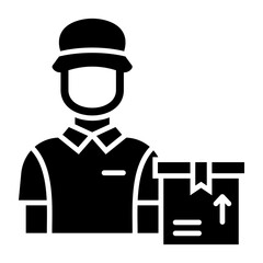   Delivery Man glyph icon