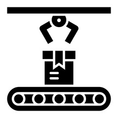   Manufacture glyph icon