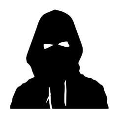Man in hoodie logo