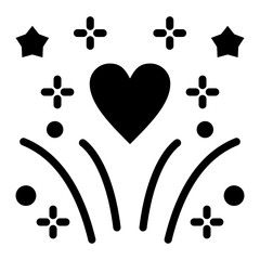   Fireworks glyph icon