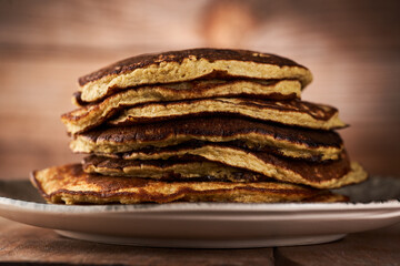 Protein banana and oatmeal pancakes