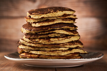Protein banana and oatmeal pancakes