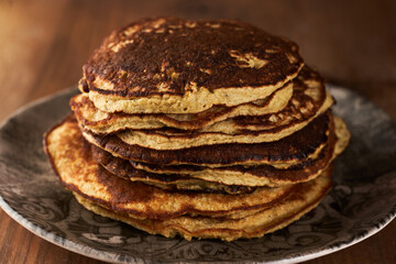 Protein banana and oatmeal pancakes