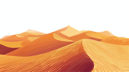 Fototapeta na wymiar Desert Dunes Rippling Sands Stretch to Distant Horizo
