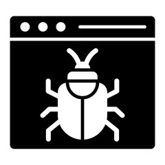  Bug glyph icon