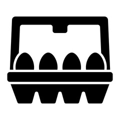   Eggs glyph icon