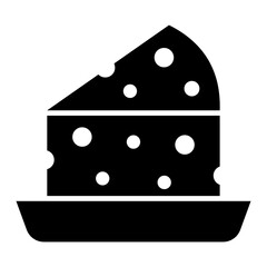   Cheese glyph icon