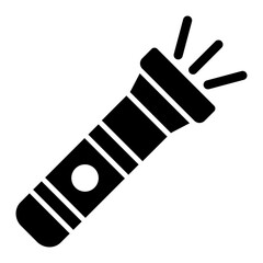   Flashlight glyph icon