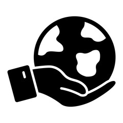   Save The Planet glyph icon