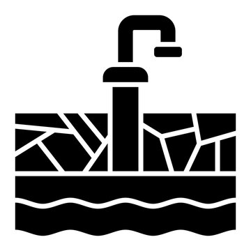   Groundwater glyph icon