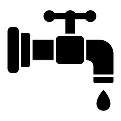   Faucet glyph icon
