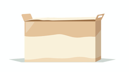 Flat design milk paper box flat vector 