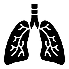   Lungs glyph icon