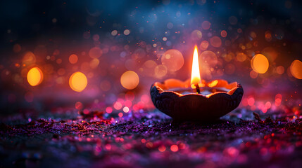 diwali candlelight background
