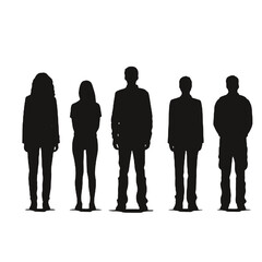 people standing  Silhouette 