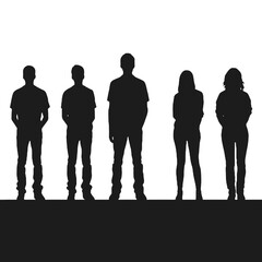 people standing  Silhouette 