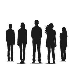 people standing  Silhouette 
