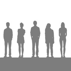 people standing  Silhouette 