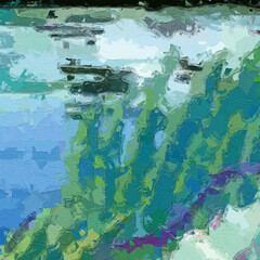 Oil paintings and various flowers, animals, leaves, landscapes, tigers, lotus leaves, and beautiful lotus flowers