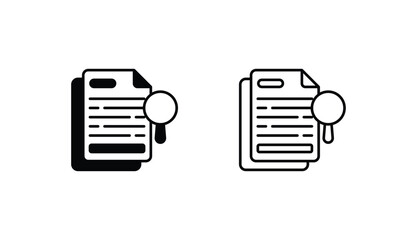 Investigation icon design with white background stock illustration