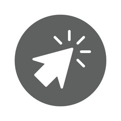 Click, mouse, pointer icon.