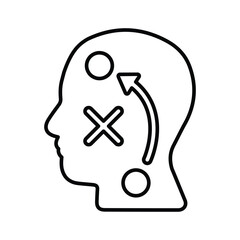 Strategic Thinking outline Icon.