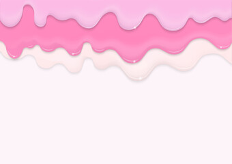 Strawberry and milky liquid on white background