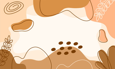 cute abstract minimalist flat colorful background