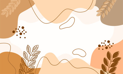 cute abstract minimalist flat colorful background