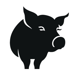 Pig head silhouette