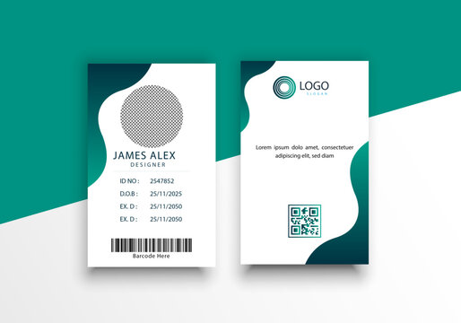 id card design template