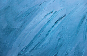 Texture of paint brush marks in different shades of blue and cyan to create an ocean surface effect
