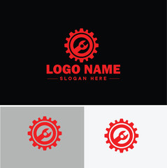 gear logo icon vector for business brand app icon cogwheel mechanic engine Industrial auto repair maintenance automotive gear logo template