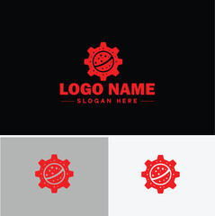 gear logo icon vector for business brand app icon cogwheel mechanic engine Industrial auto repair maintenance automotive gear logo template