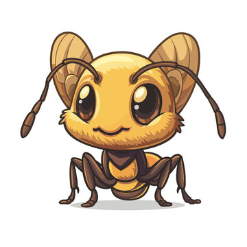 Bullet Ants Cartoon Icon, Isolated on transparent background, PNG, Cartoon