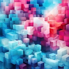 Obraz premium A colorful pile of blocks with a rainbow of colors