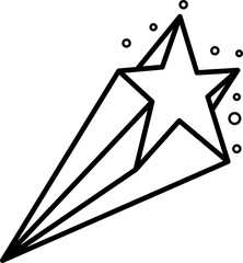 Shooting Star Outline © jhon