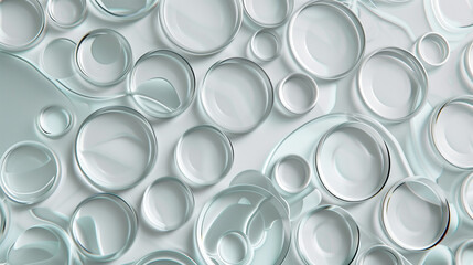 beautiful wallpaper with glass circles