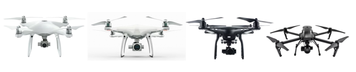 Cercles muraux Ancien avion drone on transparency background PNG