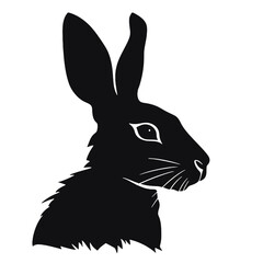 Fototapeta premium rabbit silhouette