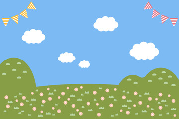 自然の背景イラスト